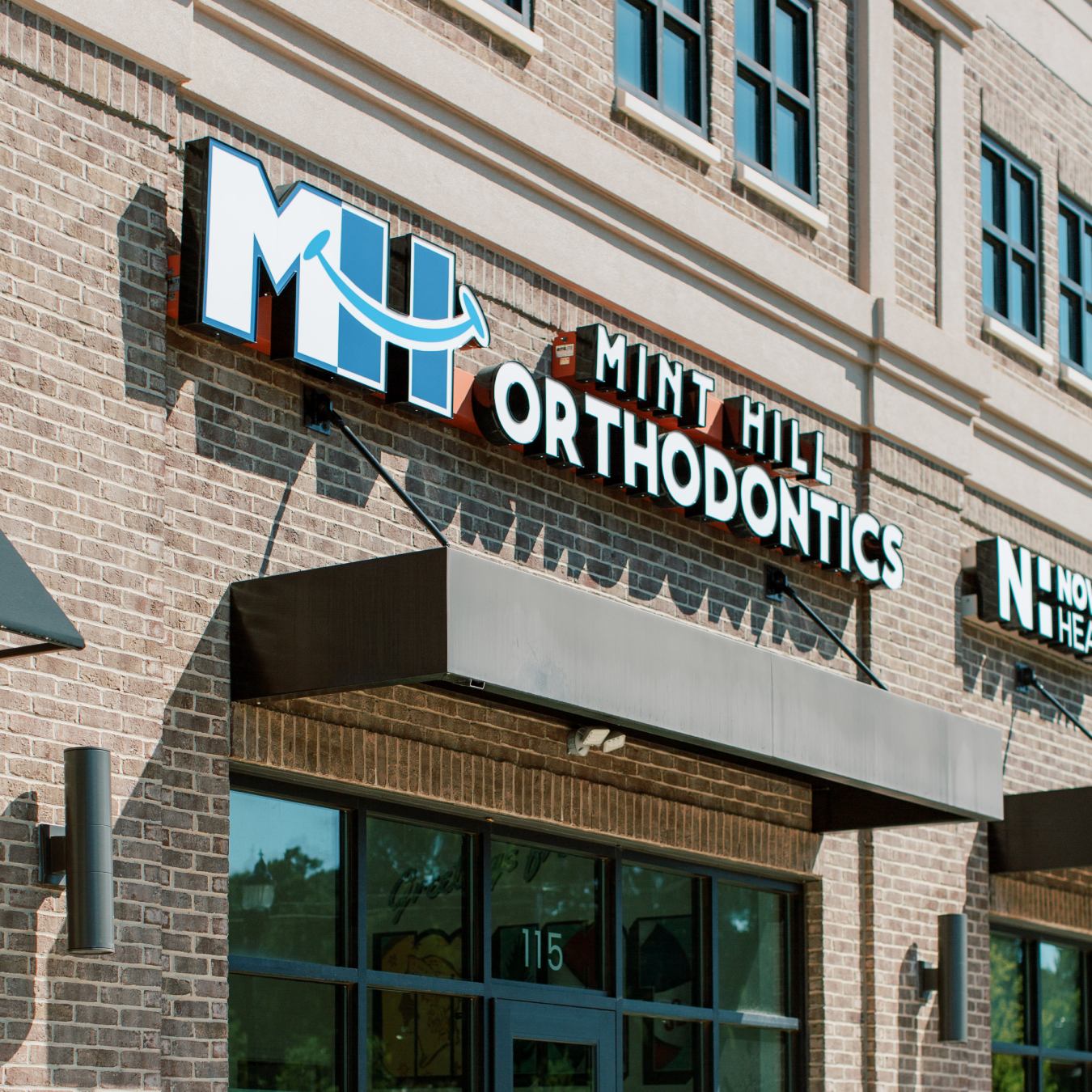 Outside view of Mint Hill Orthodontics office