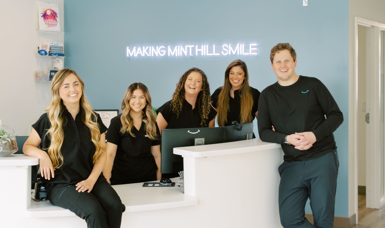 Mint Hill Orthodontics team smiling